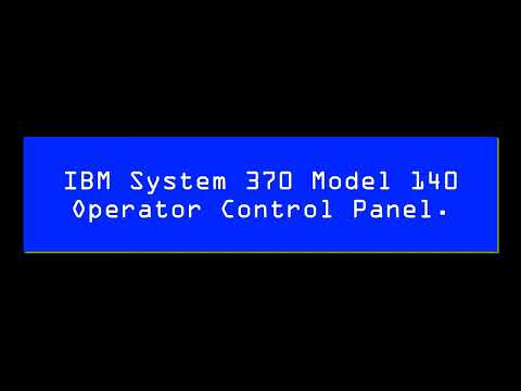 IBM System 370 Re-Animated Control Console