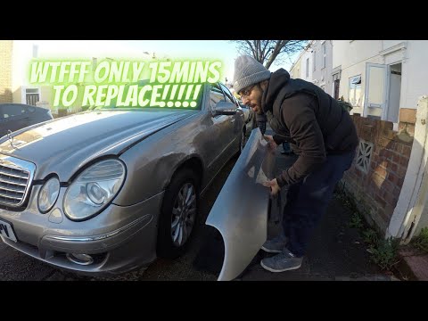 Mercedes W211 How to Remove and Replace wing and taillight in 15minutes!!!