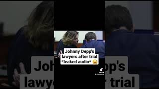 Johnny Depps lawyers after trial *leaked audio* #johnnydepp #amberheard #trending #viral #parody