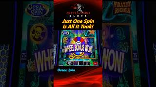 One Spin = Huge Win! First Time Playing Konami's Ocean Spin Slot #shinobislots  #shorts #shortfeed Video Video