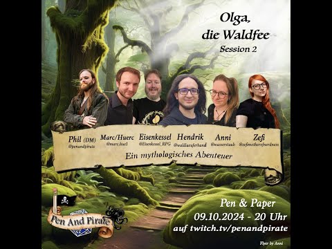 Olga, die Waldfee - Pen&Paper 2/2 @huerc  Anni, @waldlaeuferband Eisenkessel_RPG