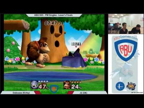 ABU Monthly 5: Project M Loser's Finals - Dabozee (Kirby, Meta Knight, Sheik) Vs. J$ (Donkey Kong)