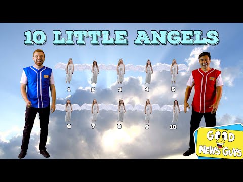 10 Little Angels | Good News Guys! | Christian Songs for Kids! | Educational Video for Toddlers!