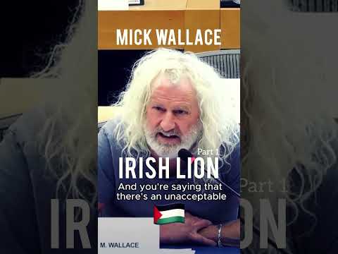 Mick Wallace, Irish Lion speaks out for Palestinians! Pt.1