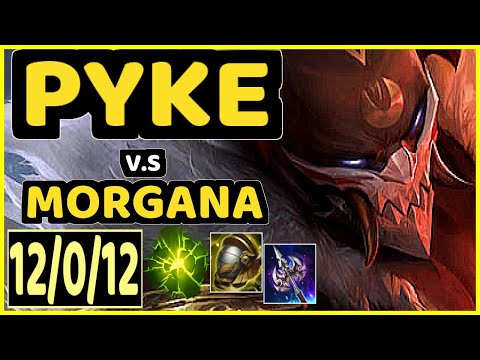 TARGAMAS (PYKE) vs MORGANA - 12/0/12 KDA BOTTOM SUPPORT GAMEPLAY - EUW Ranked DIAMOND