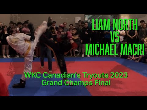 🤜🏻💥🤛🏻Liam North VS Michael Macri - Grand Champs Finals - Sparring - WKC Canadian Championships 2023