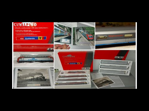 Treno speciale "125°Ferrovia del Gottardo "livrea Cisalpino by A.C.M.E cod.70007,55230 epoca V