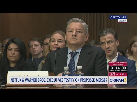 Netflix Co-CEO Ted Sarandos testifies on Proposed Acquisition of Warner Bros. before U.S. Senate