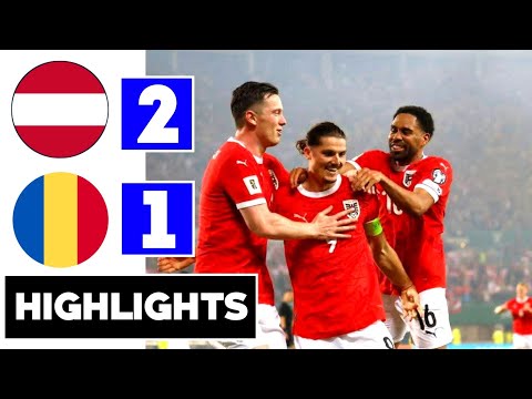 Austria vs Romania (2-1) All Goals & Extended Highlights | World Cup qualifiers