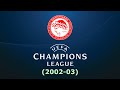 Ολυμπιακός Η πορεία στο Champions League 2002 03