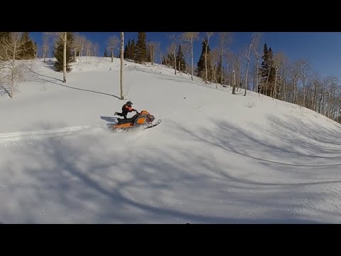 Cody on the Skidoo 300 Freestyle Snowmobile