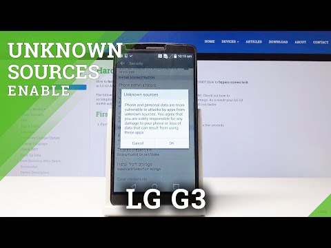 How to Enable Unknown Sources in LG G3 - Allow App Installation