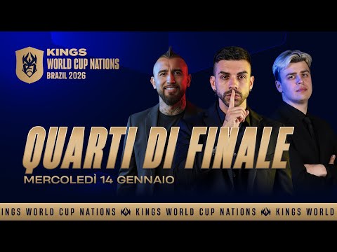 🇮🇹 👑 Kings World Cup Nations 2026 👑 Quarti di finale | Cile vs Germania | Spagna vs USA