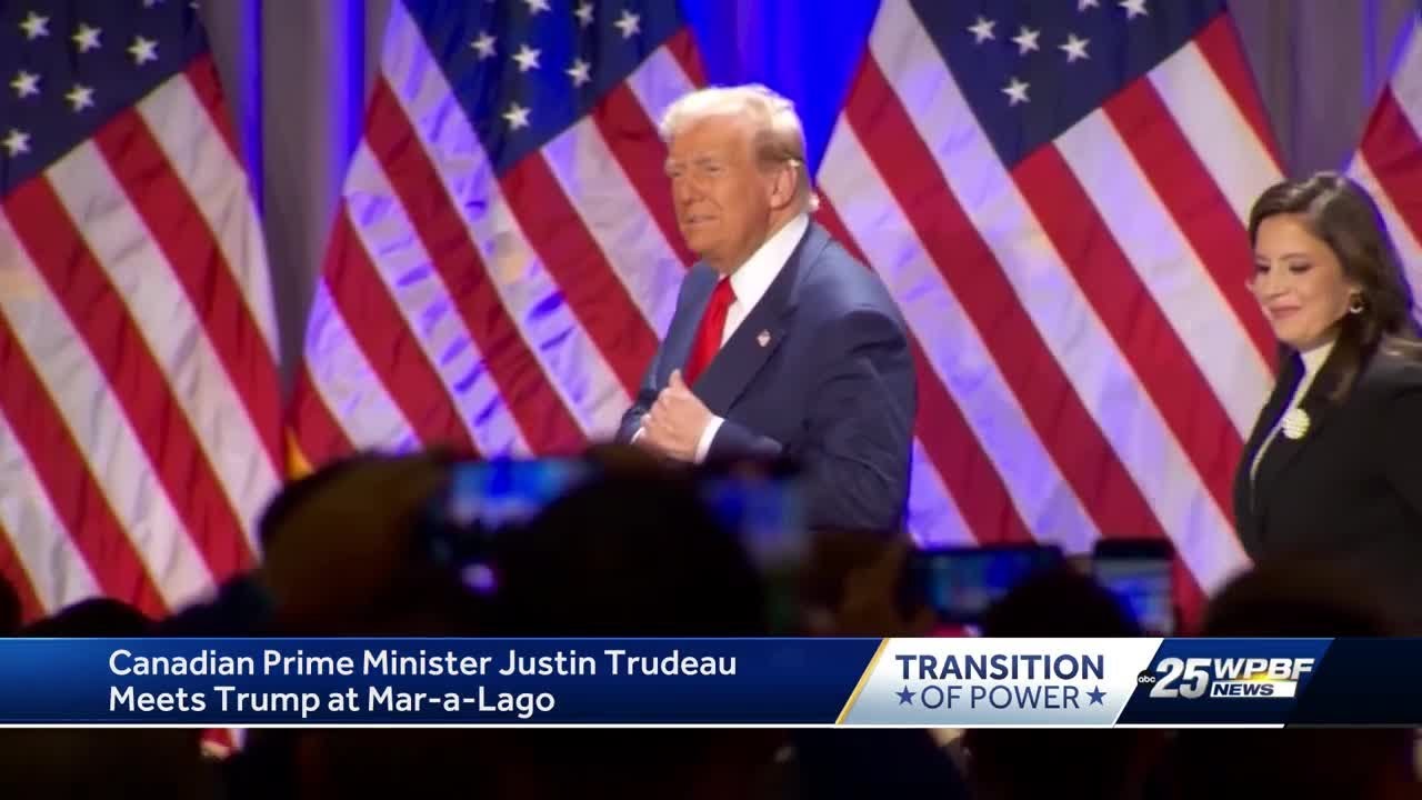 Canadian Prime Minister Justin Trudeau meeting with President-elect Trump at Mar-a-Lago tonight