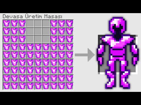 Minecraft ama DEV EŞYALAR ÜRETEBİLİYORUM!