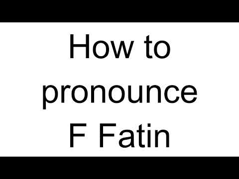 How to Pronounce F Fatin (Arabic)