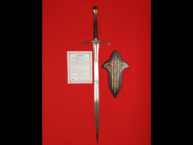 Vídeo relacionado con Funidelia | Espada de Gandalf Glamdring - El Señor de los Anillos para hombre El Señor de los Anillos, Películas & Series, Hobbit - Accesorios para adultos, accesorio para disfraz - Gris/Plateado