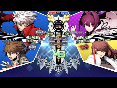 BLAZBLUE CROSS TAG BATTLE (Online Match) Ragna/Naoto K. vs Yuzuriha/Mitsuru