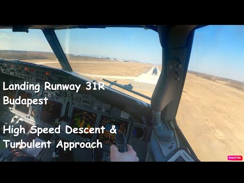 Boeing 737-800 [BUD] Budapest Approach ILS 31R Cockpit View