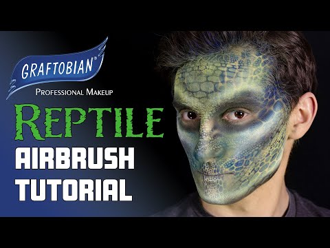 Reptile Airbrush Makeup Tutorial