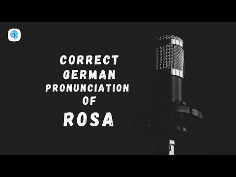 How to pronounce 'rosa' (pink) in German? | German Pronunciation