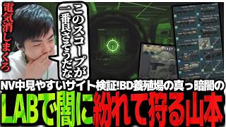 NV中一番見やすいサイト検証!!BD養殖場の真っ暗闇のLABで闇に紛れて狩るSasatikk【EFT】
