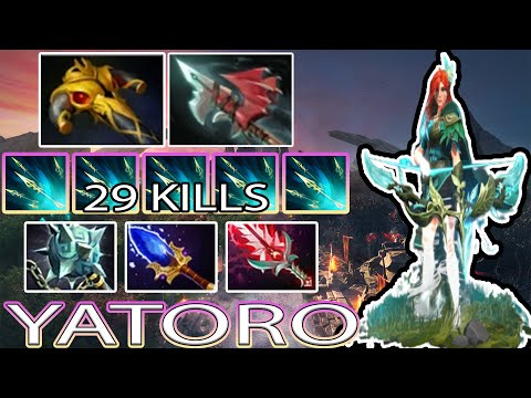 YATORO WINDRANGER SAFELANE MONSTER CARRY 29 KILLS - DOTA 2 PRO HIGHLIGHTS