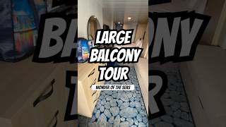 UPGRADE‼️ Stateroom tour on #wonderoftheseas #cruisetour #royalcaribbean #shorts