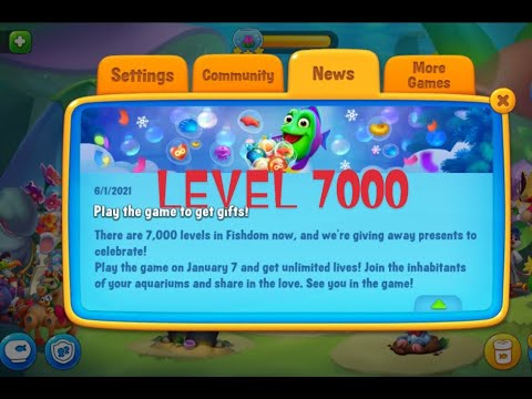 Fishdom Level 7000 Hard Level?!.. Not Really, it's so Easy, See....
