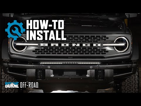 How To Install A 30" Bumper Light Bar | Ford Bronco 2021+ with Modular Bumper
