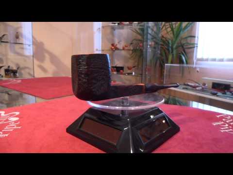 Pipa radica panel sabbiata dark - www.paronellipipe.it