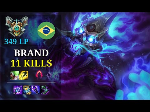 Brand Bot vs Xayah - 11 kills - Mythrin BR Grandmaster (349 LP) Patch 11.5