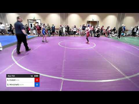 87 Lbs Rr Rnd 2 - Anthony Ciotoli, New York Vs Donovan Minichetti, RedNose Wrestling School, LLC E