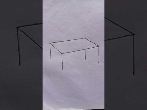 How to draw a easy Table step by step for kids #art #table #viralvideo #shortvideo #trending