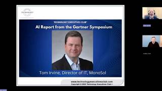 CIO Report on Gartner Symposium on AI with Tom Irvine