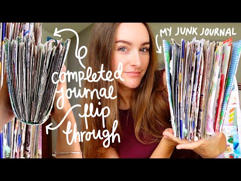 ✿ COMPLETED junk journal flip through! ideas, tips & tricks for your junk journal ✿