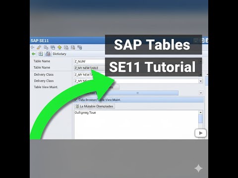 SAP ABAP Tutorial: How to Create a Table in SE11 (For Beginners)