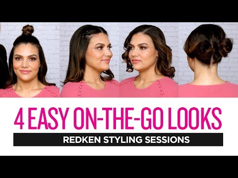 Redken Styling Sessions: 4 Easy On-The-Go Hairstyles
