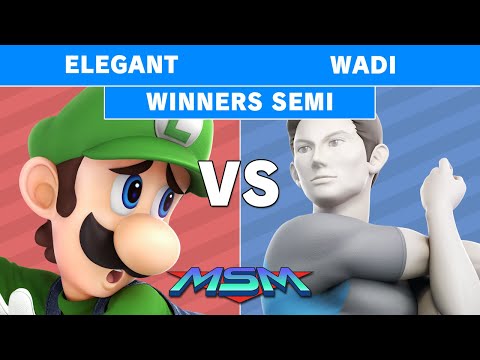 MSM 186 - Elegant (Luigi) vs AG | WaDi (Wii Fit Trainer) Winners Semi - Smash Ultimate