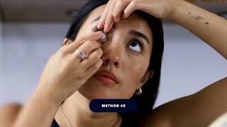 ACUVUE Placing the contact lens on your eye