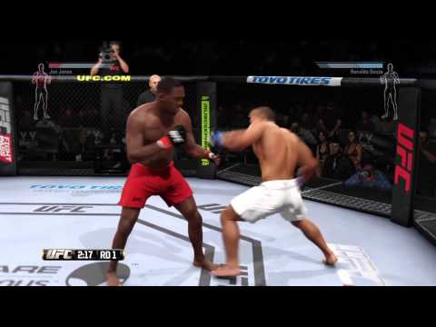 Jon Jones VS. Ronaldo Souza - Perfect Knee Knockout - EA Sports UFC