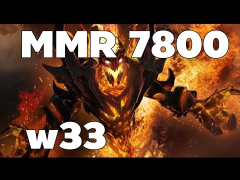 [Dota2] w33 Pro Plays Heroes Shadow Fiend Mid Ranked Game [ w33 Gameplay ] 7800+ MMR