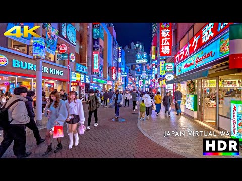 Tokyo Japan - Shibuya Night Walk from Omotesando Hills • 4K HDR
