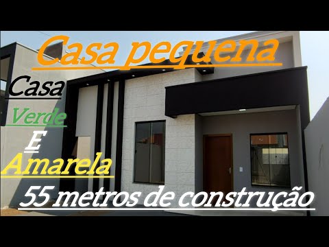 casinha moderna de 55 metros com dois quartos