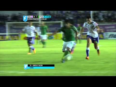 Gol de Bazán. Dálmine 0 Ferro 1.Fecha 2.Torneo Primera B Nacional 2015.FPT