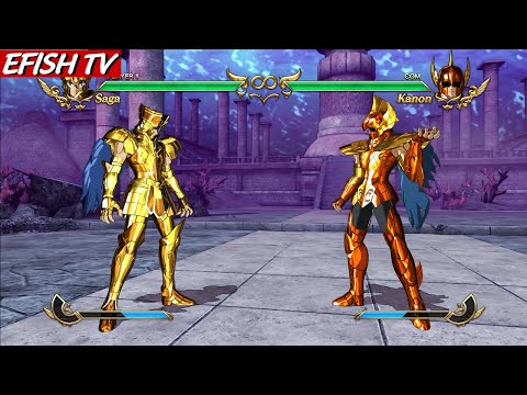 Gemini Saga Gold Cloth vs Sea Dragon Kanon (Hardest AI) - Saint Seiya: Soldiers' Soul