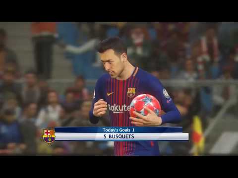 Pro Evolution Soccer 2018 PC Gameplay | Atlético Madrid Vs. FC Barcelona Champions League | PES 2018