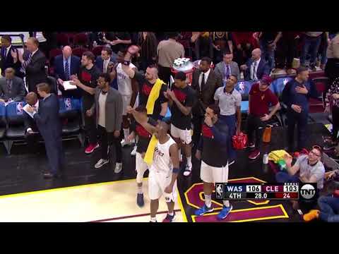 Wizards Great plays in the last minute to beat the Cavs