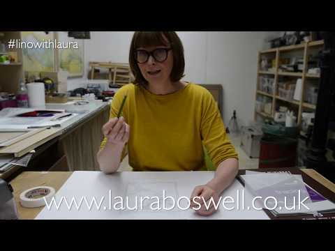 Multi block Lino Print with Laura: Episode 5 - Making a master tracing for multiblock lino