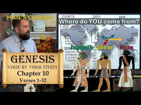 Genesis 10:1 to 32 Origin of the Nations or Table of the Nations #originofman #originof mankind #man